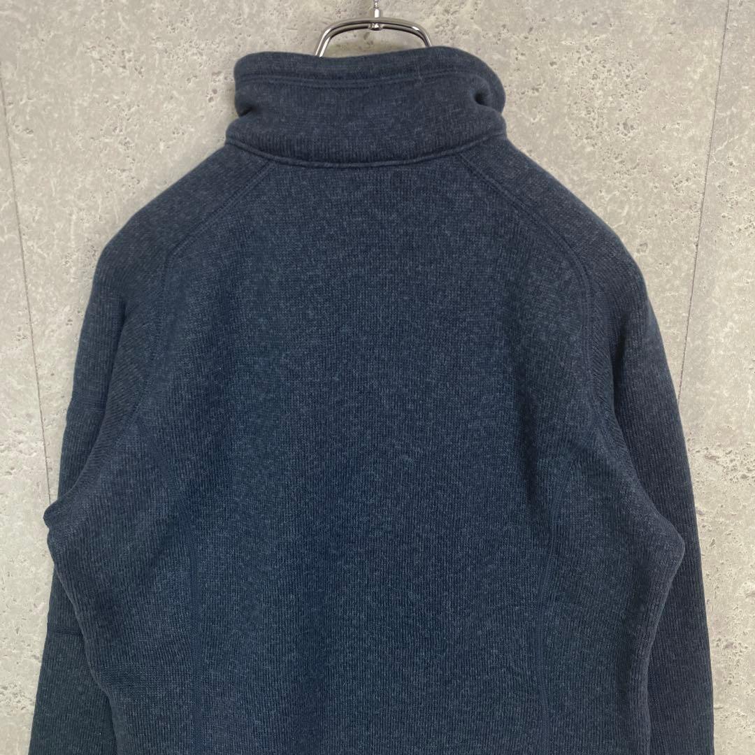 パタゴニア　ベターセーター　ハーフジップ　刺繍ロゴ　古着　M
