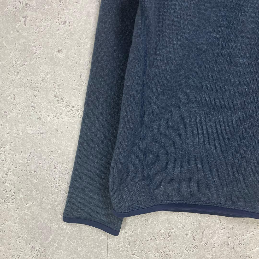 パタゴニア　ベターセーター　ハーフジップ　刺繍ロゴ　古着　M