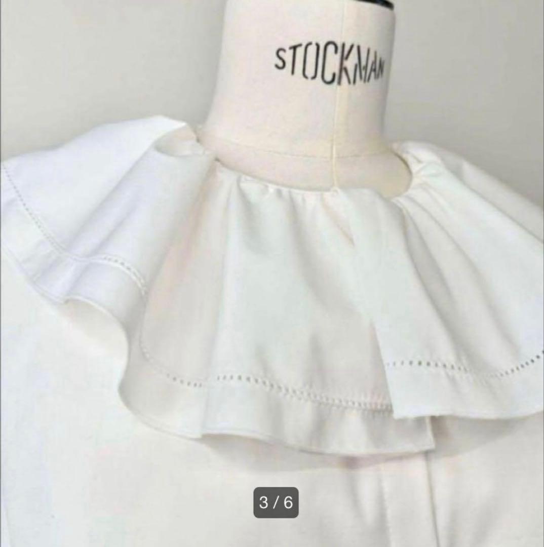 タグ付き新品未使用品OHGA PICO BLOUSE フリル襟ブラウス