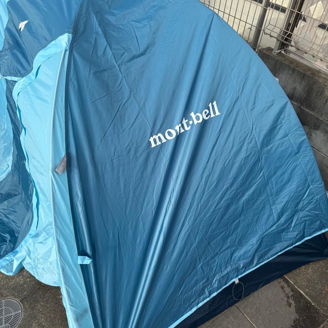 美品モンベル　クロノスドーム2 ブルー山岳テント軽量コンパクト