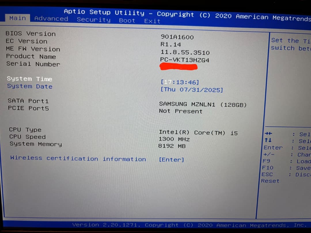 NEC VersaPro VH-4 CPU8世代 8GB+128GB