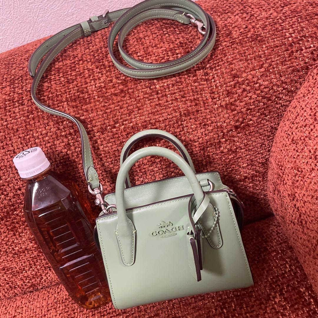 戌*亥様 最終値下げ　COACH ミントグリーン ショルダーバッグ