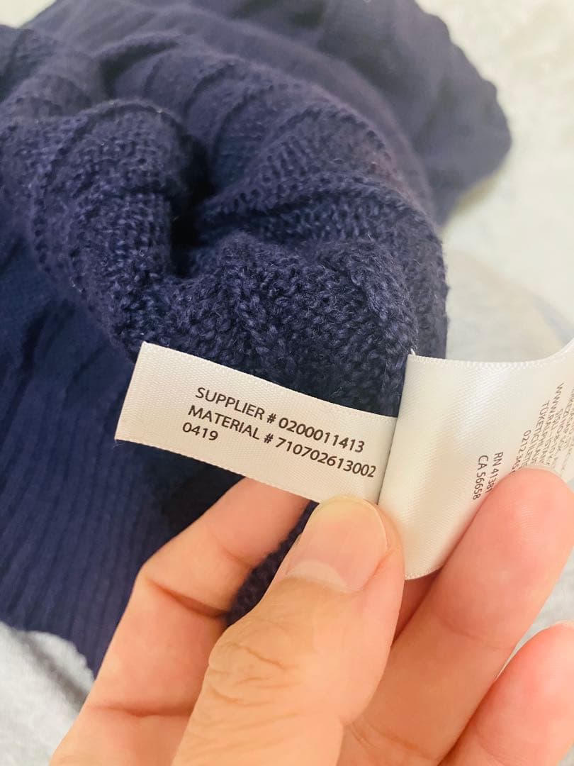 POLO RALPH LAUREN ネイビー ケーブルニットセーター