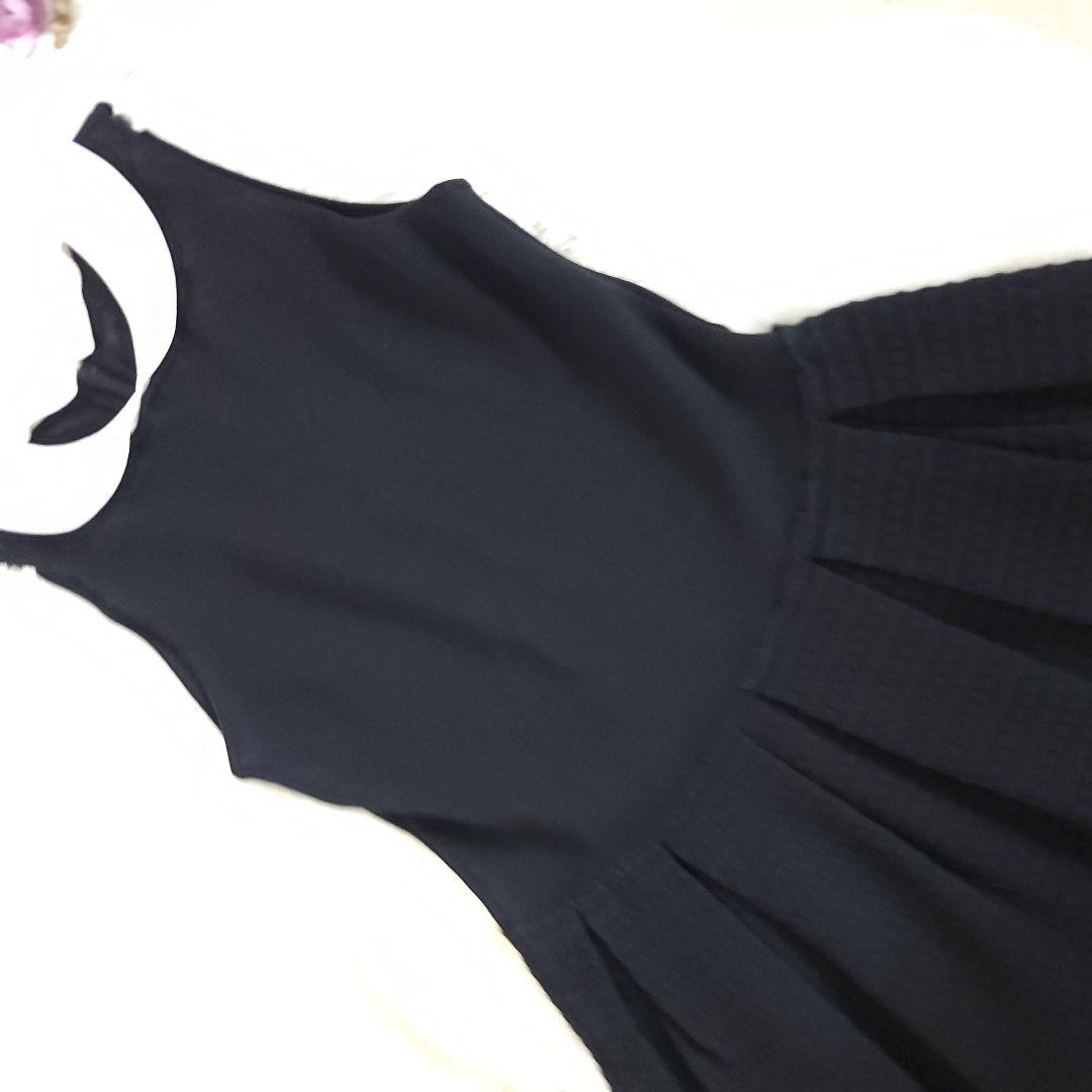 DAISY LIN 襟付き2WAYフレアーワンピース ブラック42サイズ