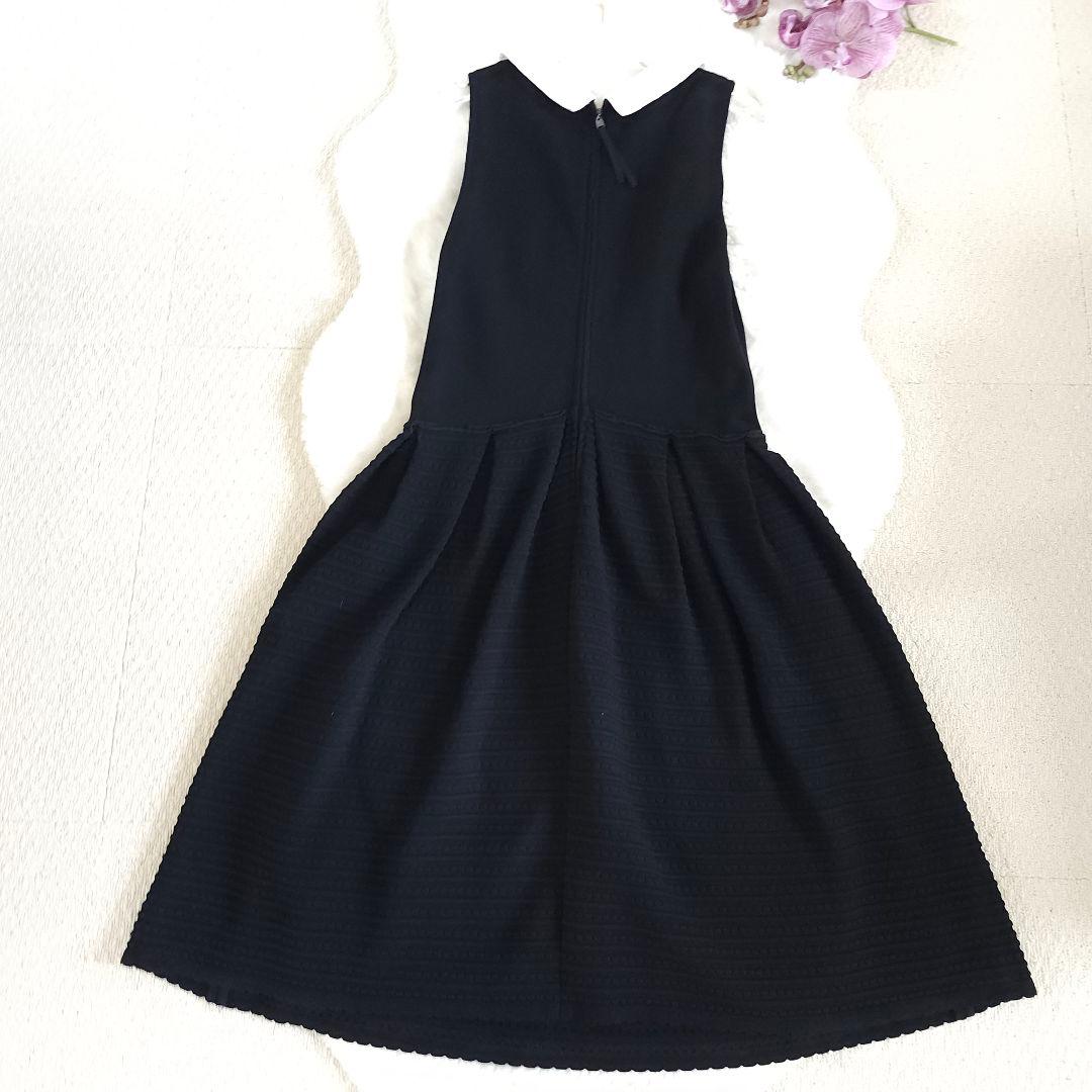 DAISY LIN 襟付き2WAYフレアーワンピース ブラック42サイズ