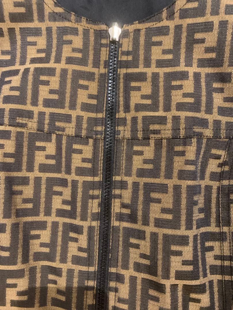 Fendi 美品　ズッカ　リバーシブル　ノースリーブワンピース