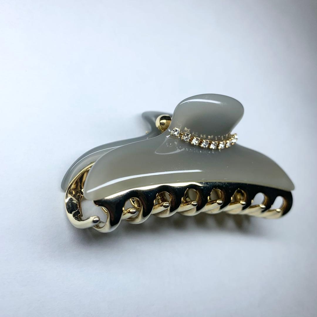 美品 acca アッカ ヘアクリップ ニューコラーナ ラインストーン M 保存袋