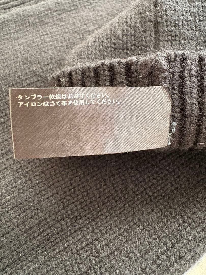 アパルトモン CARIAGGI レッグウォーマー 黒いリブ編みレッグウォーマー