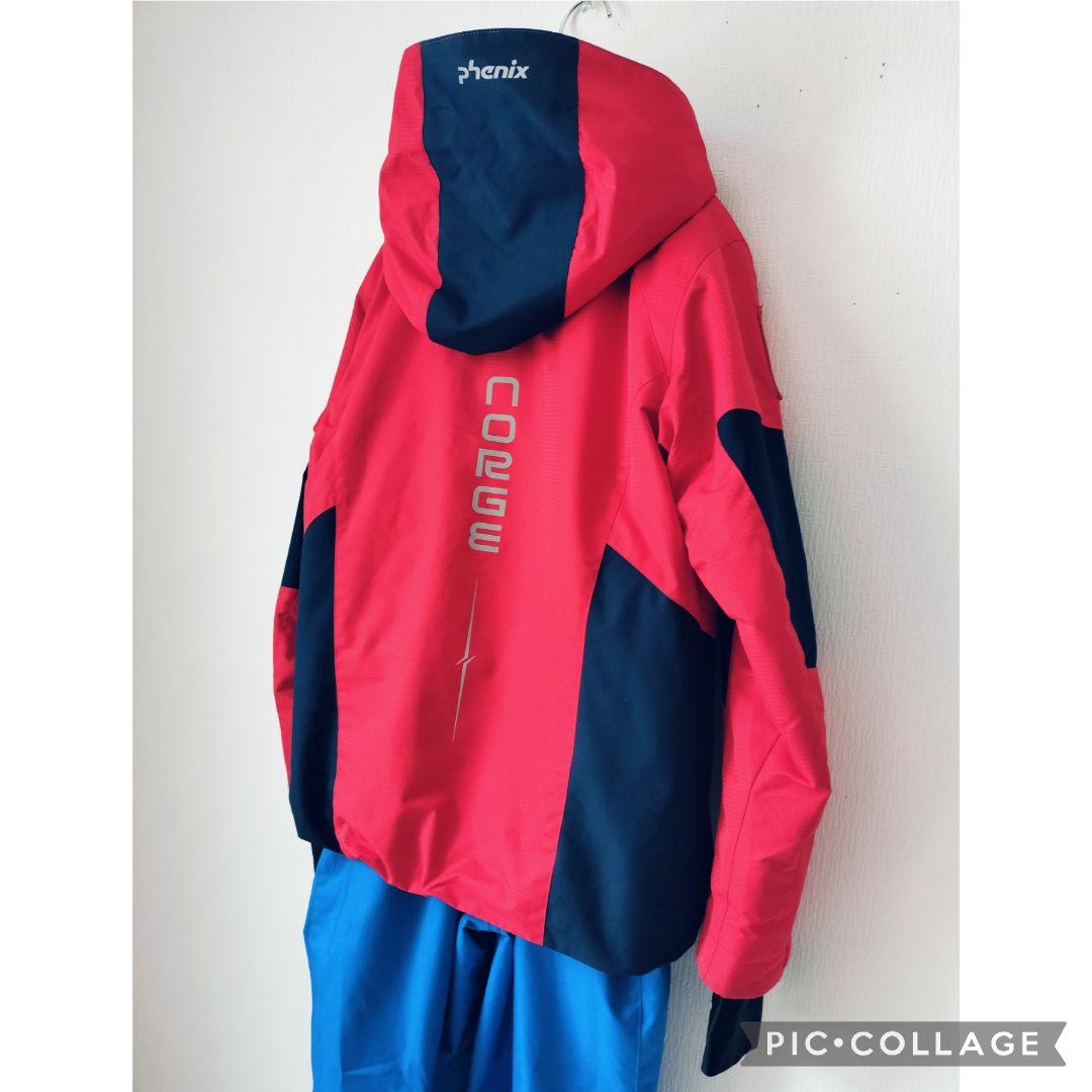 美品☆phenix アルペンモデル　スキーウェア 男の子 160 赤青　上下