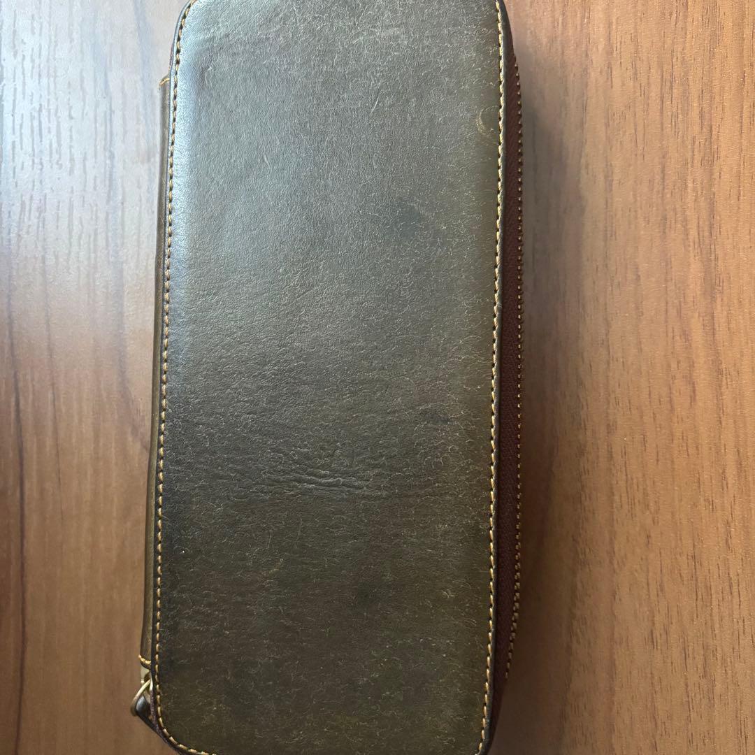 ※最終値下げ バハギア ラウンドジップペンケース プエブロ オリーバ