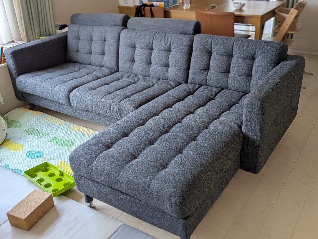 値下げIKEA LANDSKRONAランズクローナ3人掛けネックサポート2つ付き