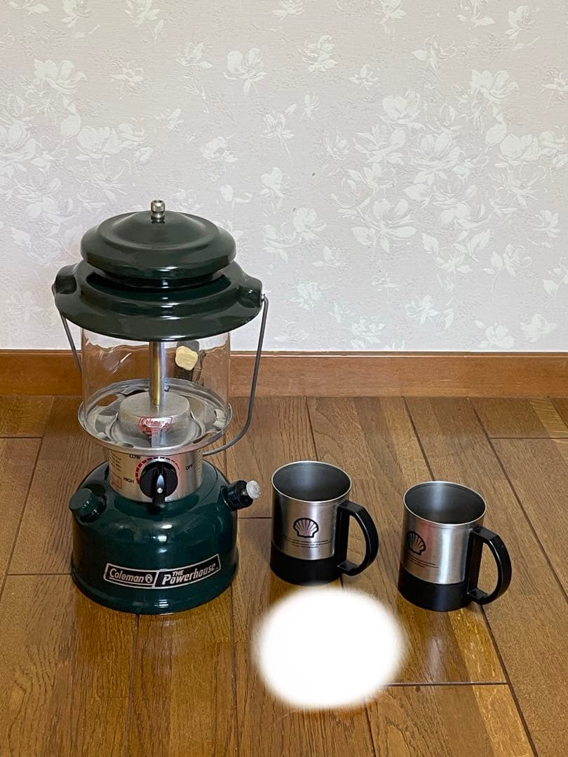 ビンテージ‼️Coleman ランタン(液体燃料式)&シェルカップ2セット！