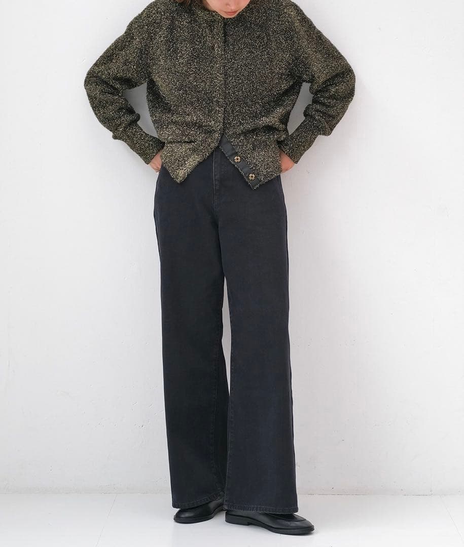 【新品未使用】グリッターニットカーディガン＆Iラインスカート セット売り