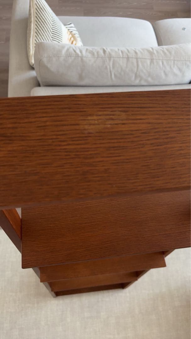 5段木製ラック ブラウン