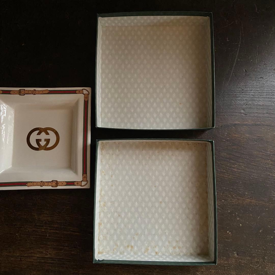 オールドグッチ　灰皿　GUCCI 箱付き　未使用品　美品　アッシュトレイ