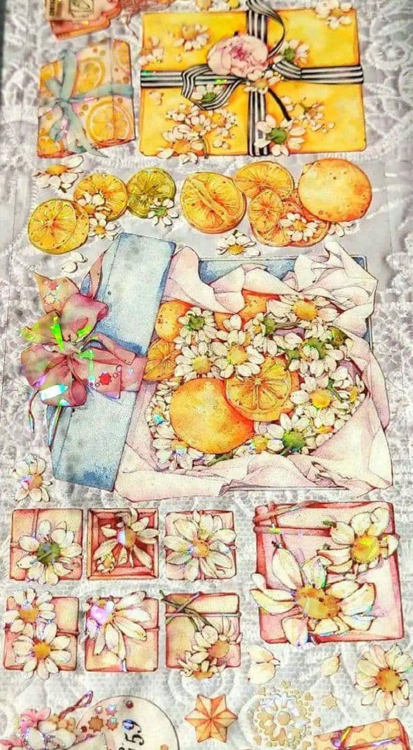 のこり２✩SALE✩J283＃GraceGift(贝壳光)切売り海外人物マステ