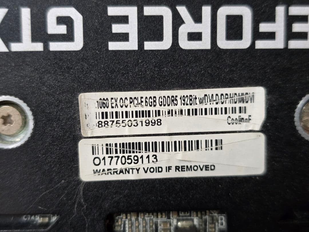 GeForce GTX 1060 6GB （玄人志向）[動作OK]