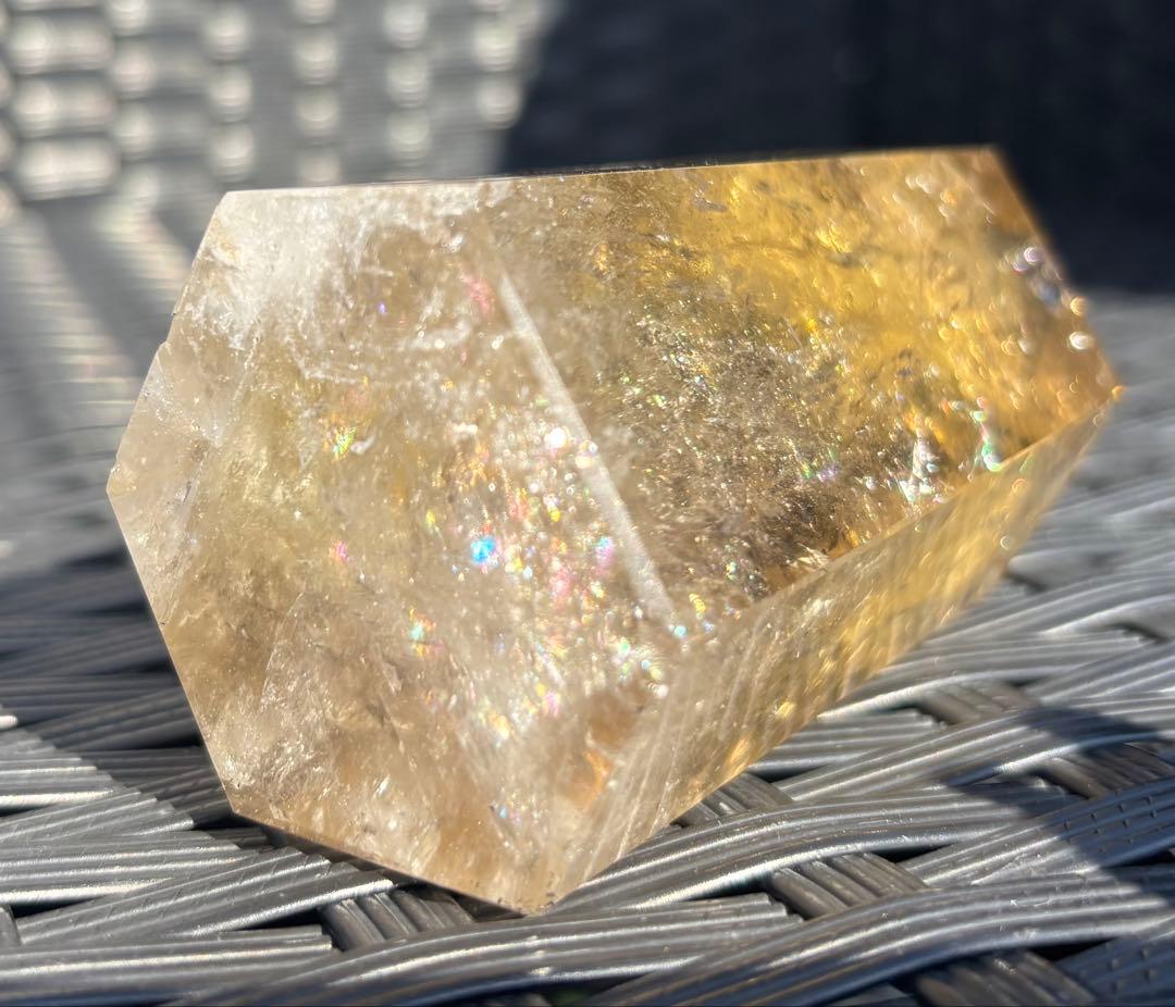 【天然石】爆虹　シトリン　タワー②