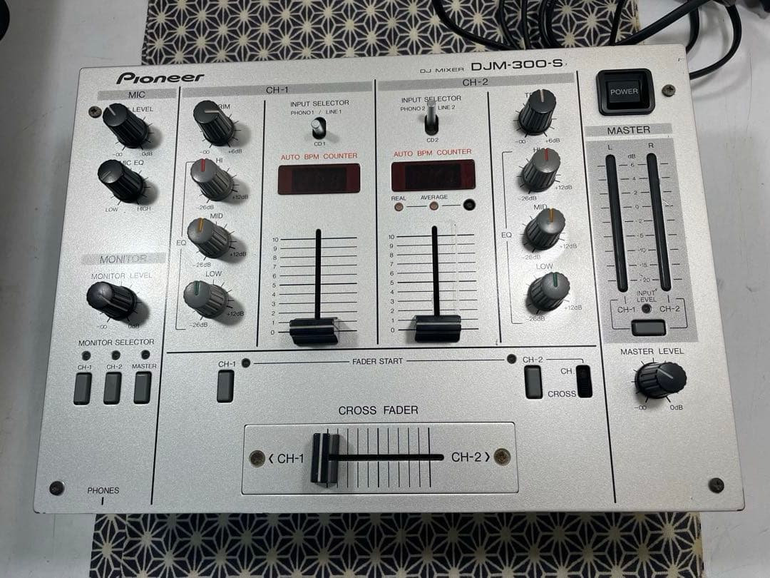 pioneer dj パイオニア　DJM-300 シルバー　フェーダーメンテ