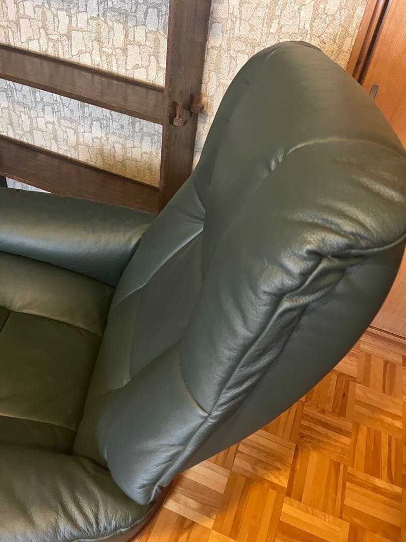 エコーネス　ストレスレスチェア＆オットマン・本革・EKORNES グリーン