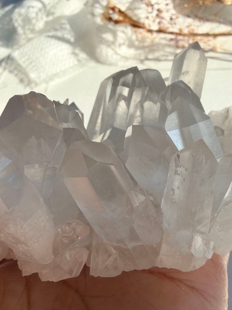 透明感◎ 聖美☆結晶♡ヒマラヤ山脈マニカラン水晶　クラスター