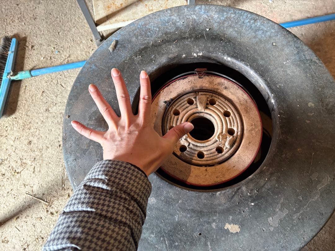 火鉢　練炭式　練炭コンロ　レトロ　古物　植木鉢　アンティーク　ヴィンテージ