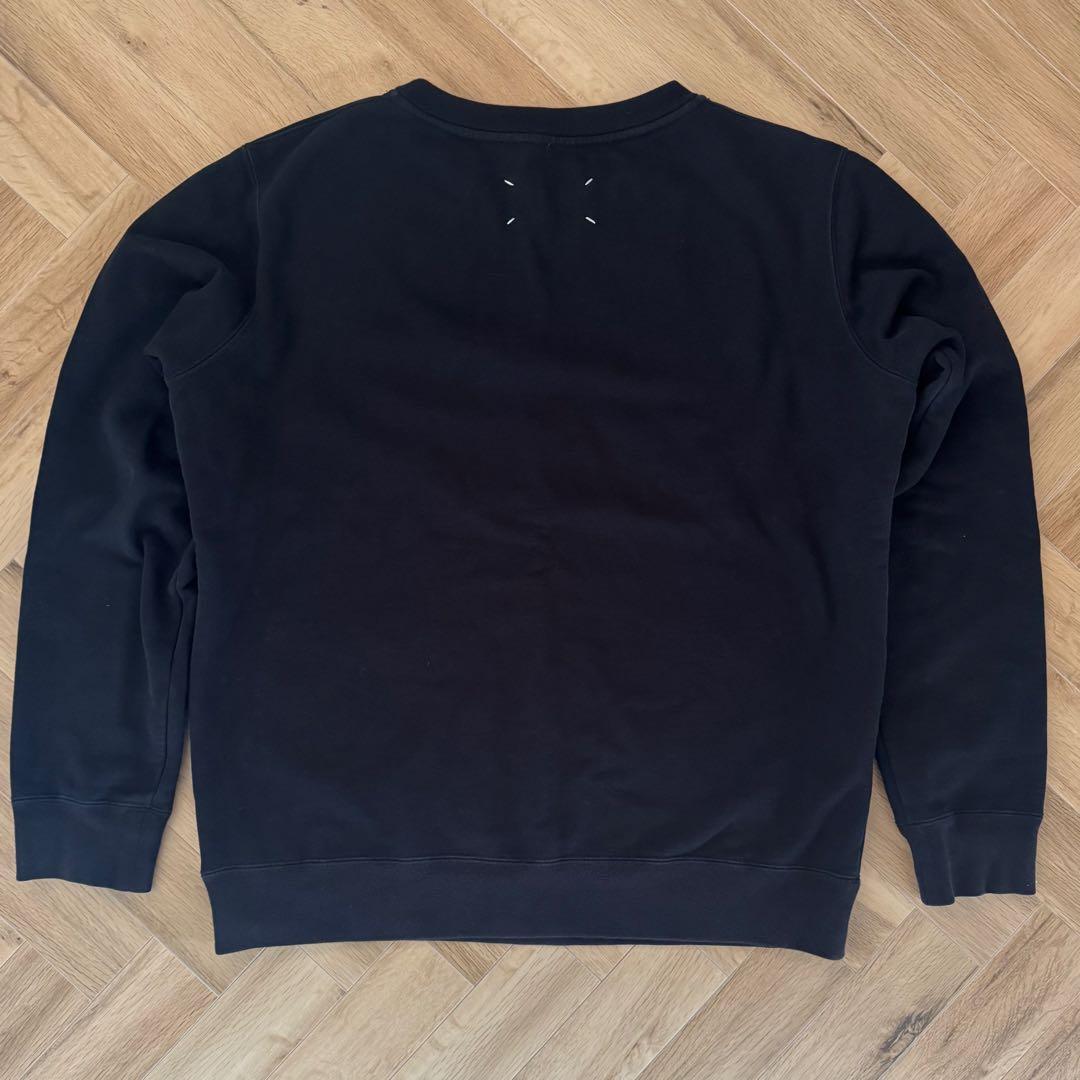 Maison Margielaマルジェラ 無地スウェット 黒 サイズ52