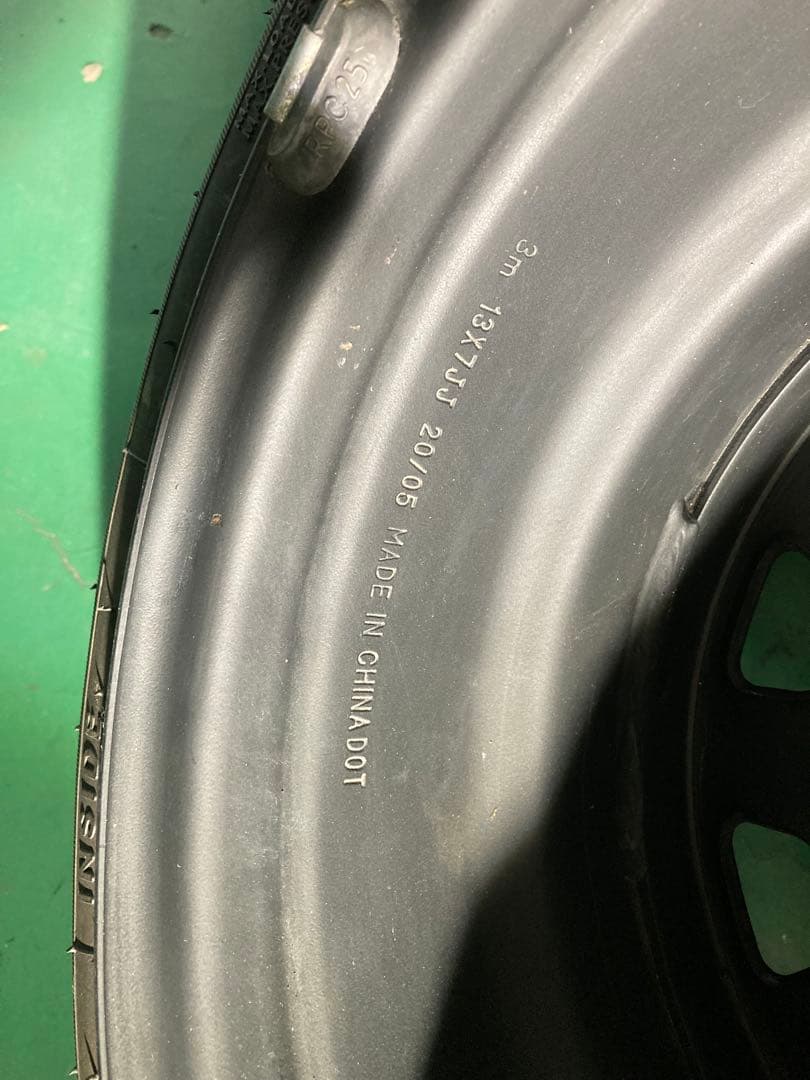 13インチ　7J ＋25 タイヤホイール4本セット