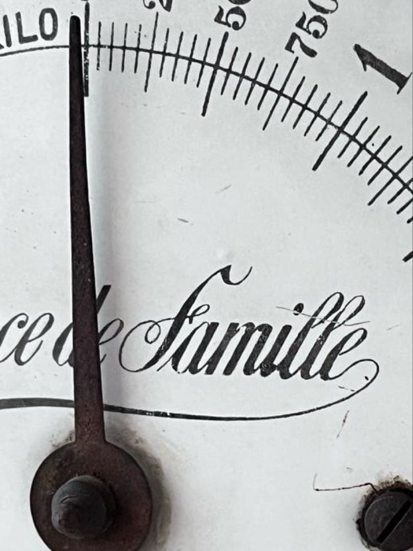 【美品】フランスアンティーク 鋳物製のスケール