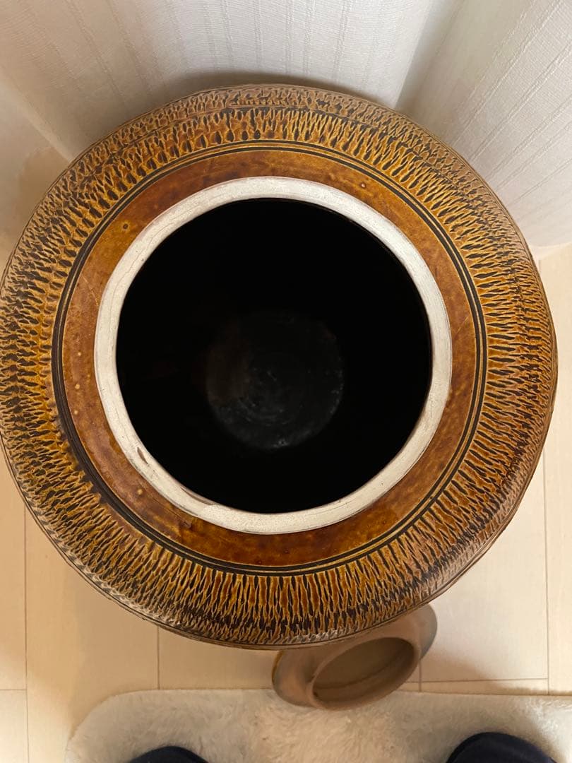 小鹿田 坂本茂木 作 高さ50cm 大壺 民藝　小鹿田焼