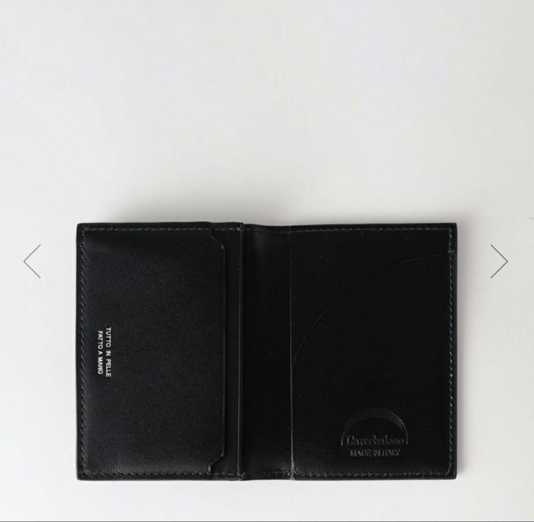 【完全新品未使用】ラルコバレーノ 名刺入れ 本革 高級レザー ブラック