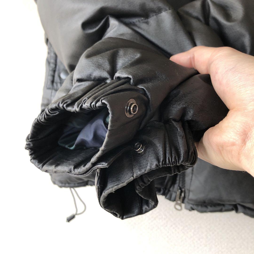 コムデギャルソンオム コーティング 肉厚ダウンジャケット 中チェック柄 黒