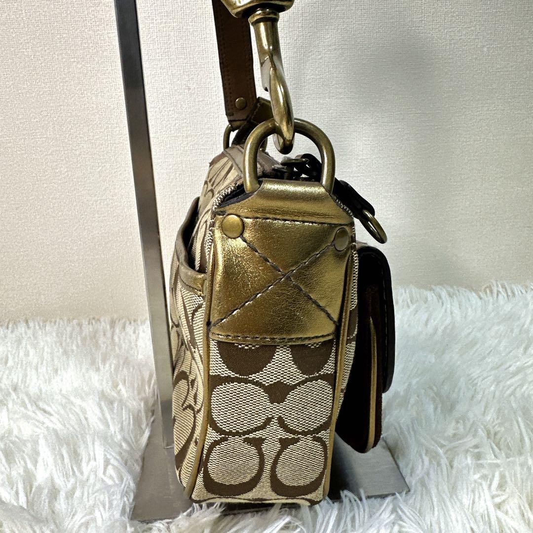希少・限定版 COACH Signature 2004秋 GOLD SOHO