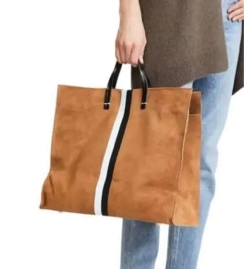 Clare V.アパルトモン購入キャメルスウェードトートCLARE VIVIER