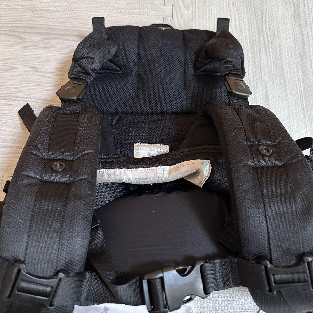 ベビーキャリアオン　angelette ブラック　抱っこ紐　チェアベルト