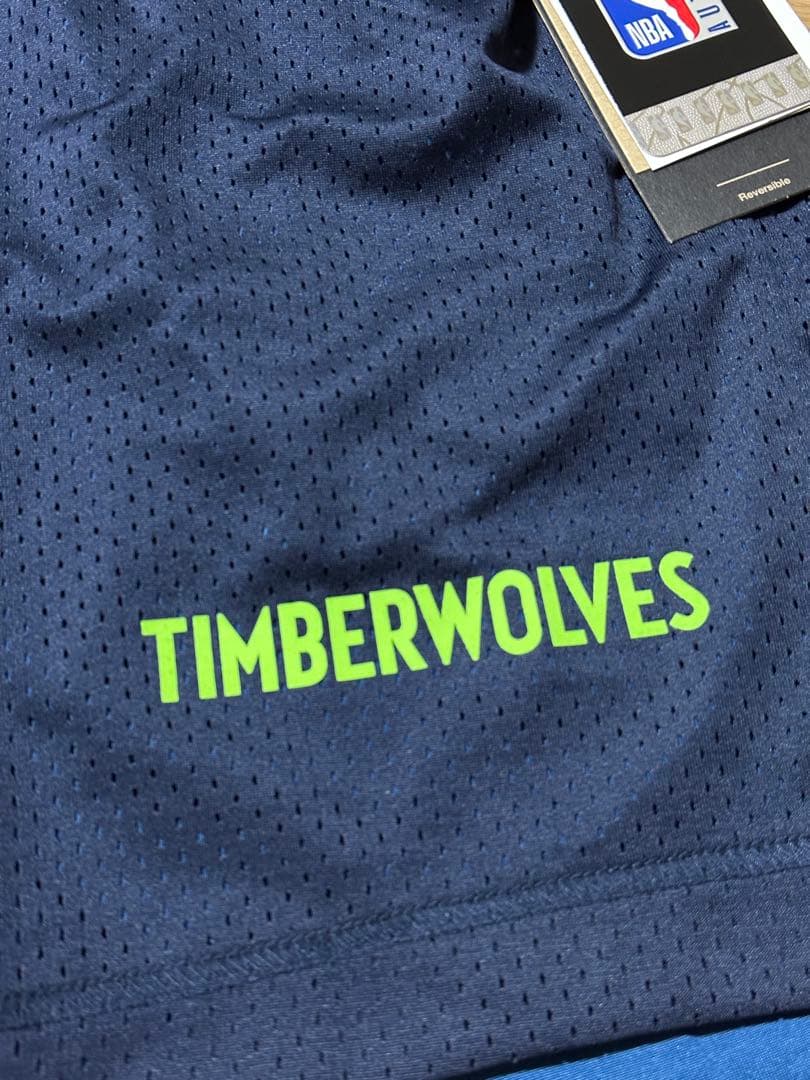 ウルブズ NBA25シーズン選手支給品リバーシブルプラクティスパンツSサイズ