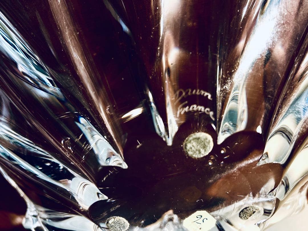 フランス　Daum ドーム　オリオン・スターフィッシュ　クリスタル・アートボウル