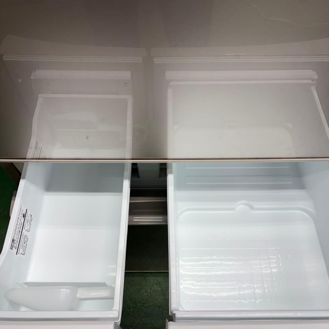 717 鏡面　冷蔵庫　大型　5ドア　左開き　美品　自動製氷機付　400L強 保証