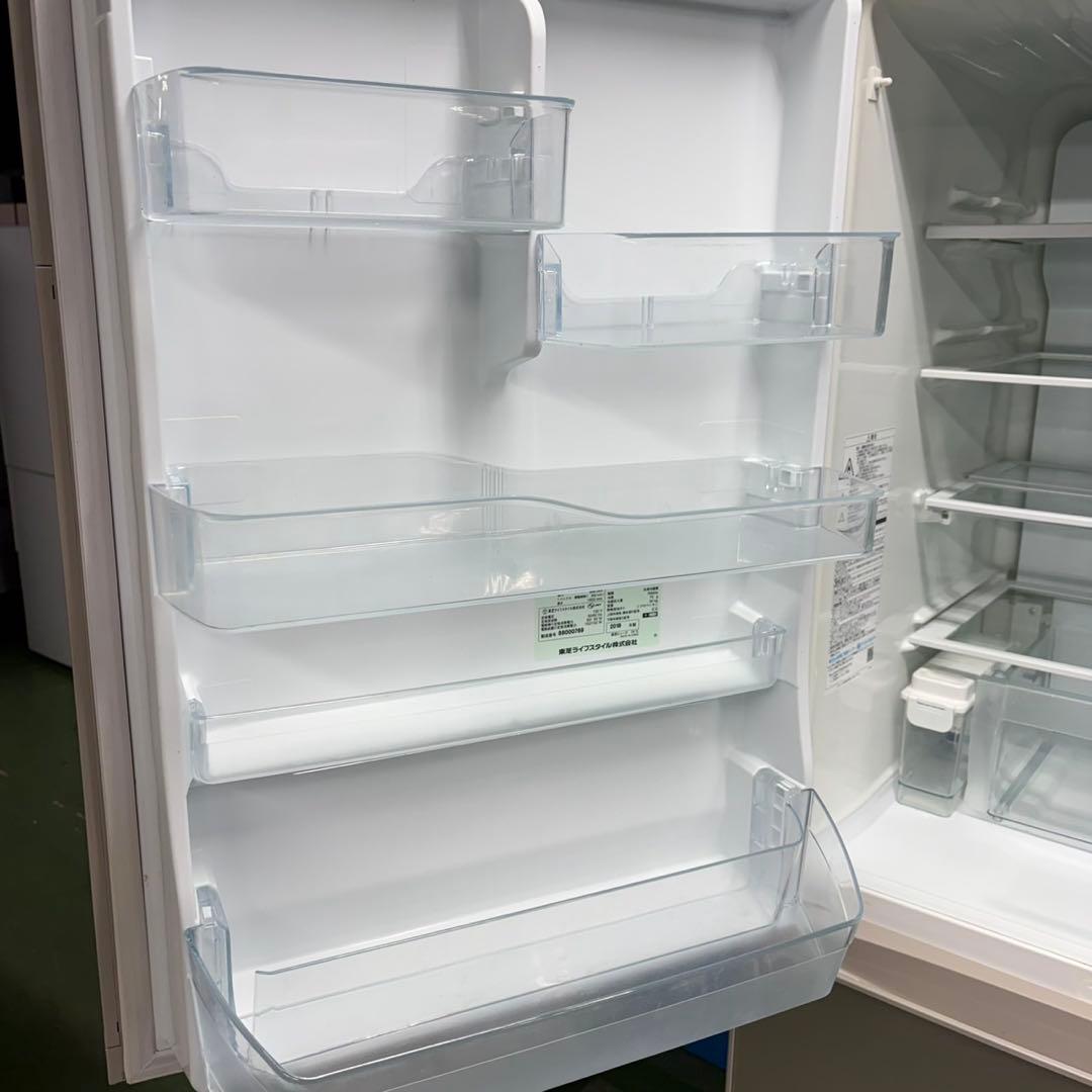 717 鏡面　冷蔵庫　大型　5ドア　左開き　美品　自動製氷機付　400L強 保証
