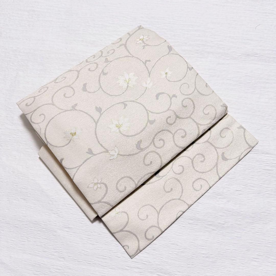 m124 弥栄織物 作り帯 つけ帯 正絹 帯