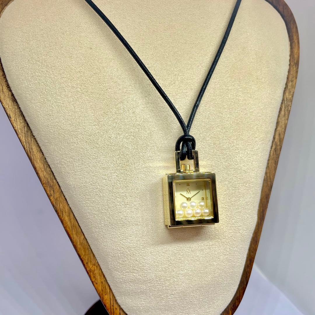 41 MIKIMOTO ミキモト ペンダント 7pパール ゴールド 美品 稼働