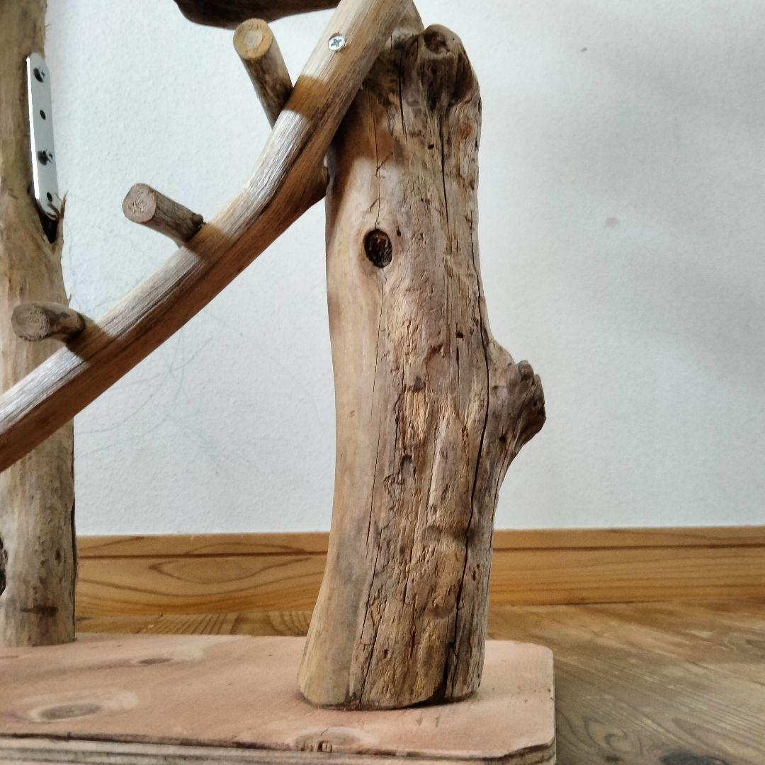 おつぶバードアスレチックジム㊽ 天然木 自然木 流木 止まり木 インコ