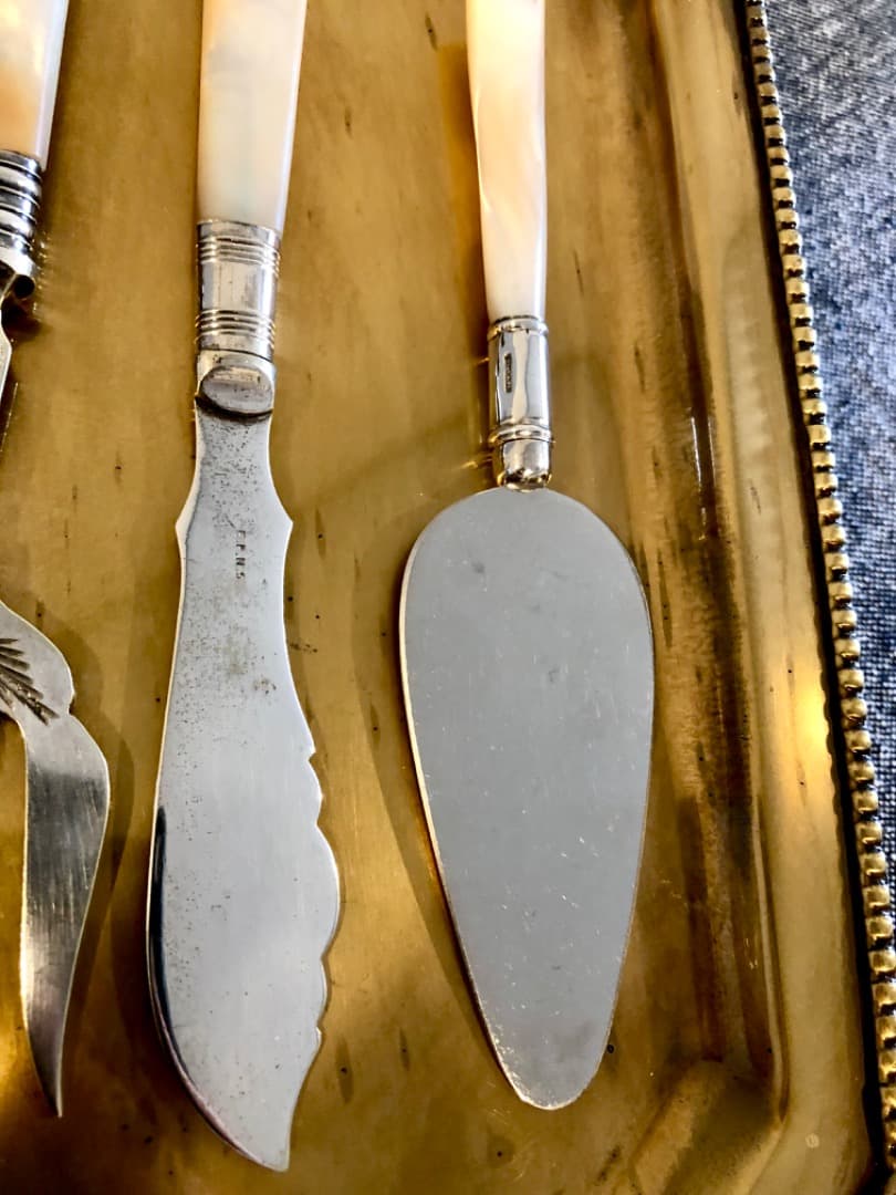 M11 ヴィンテージ フォーク ナイフ チーズサーバー スターリングシルバー