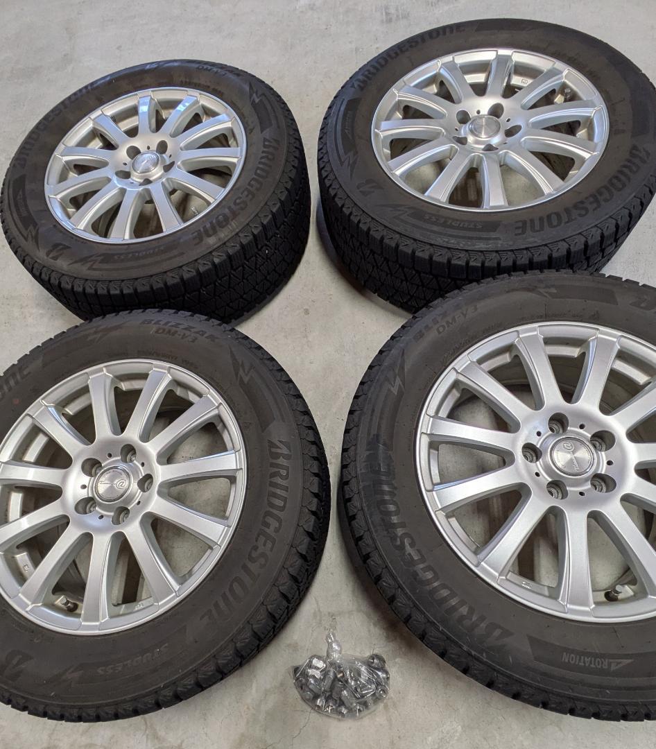 225/65R17　ブリヂストン スタッドレス　ホイール付き　4本セット