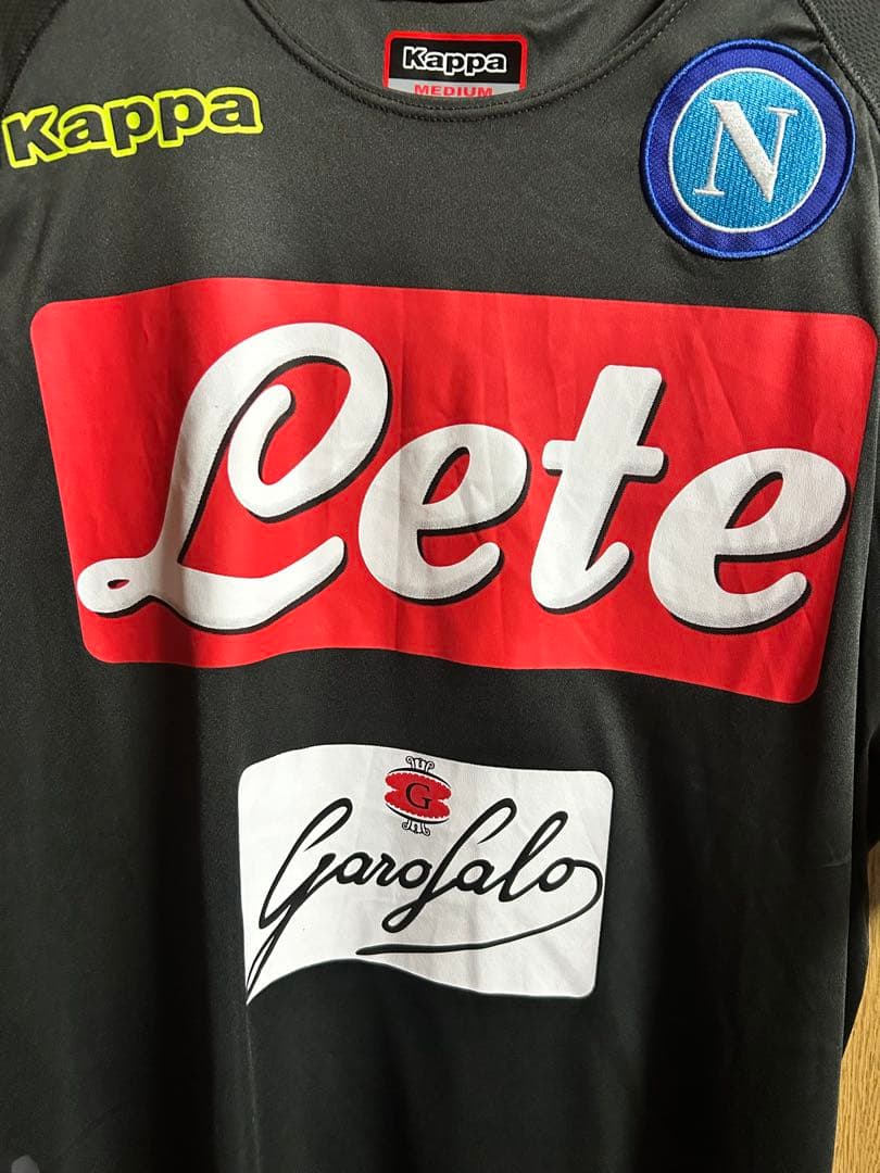 ナポリ Kappa サッカーウェア Mサイズ 黒