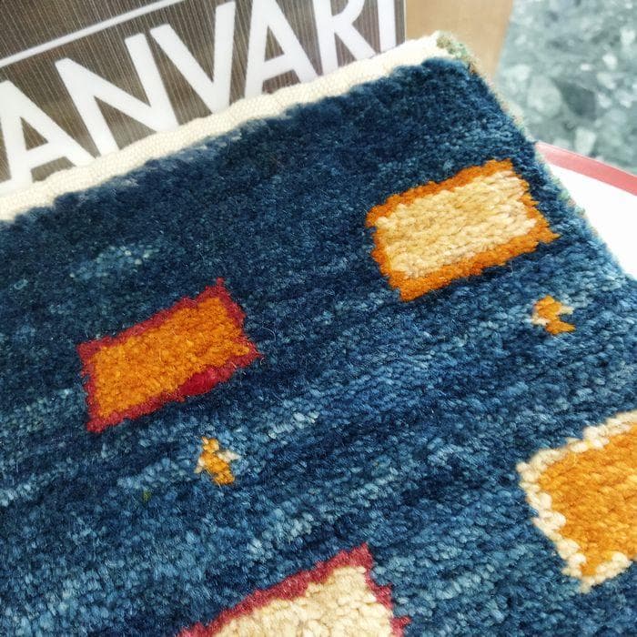 値下げ交渉ミニギャベ●29×30㎝●手織●本物●新品未使用 遊牧民が紡ぐギャッベ