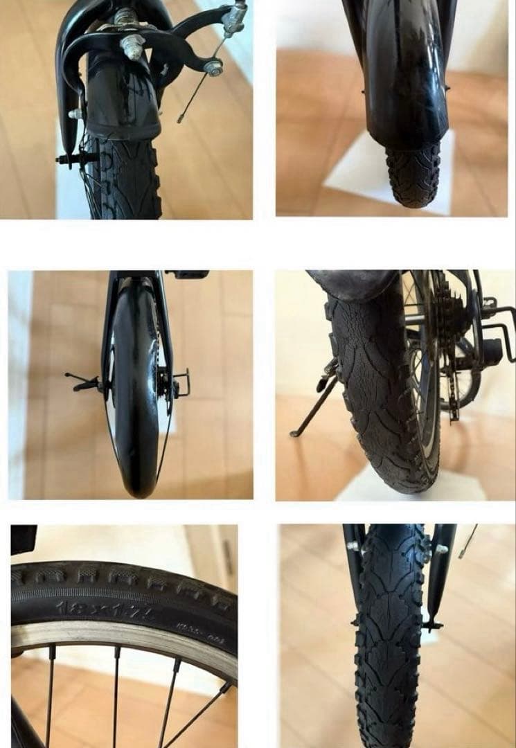 ハマー HUMMER 折りたたみ自転車 ブラック18インチ