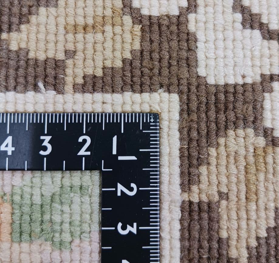 専用Y3140 中国段通 シルク100% 手織り ハンドカット 123×70㎝