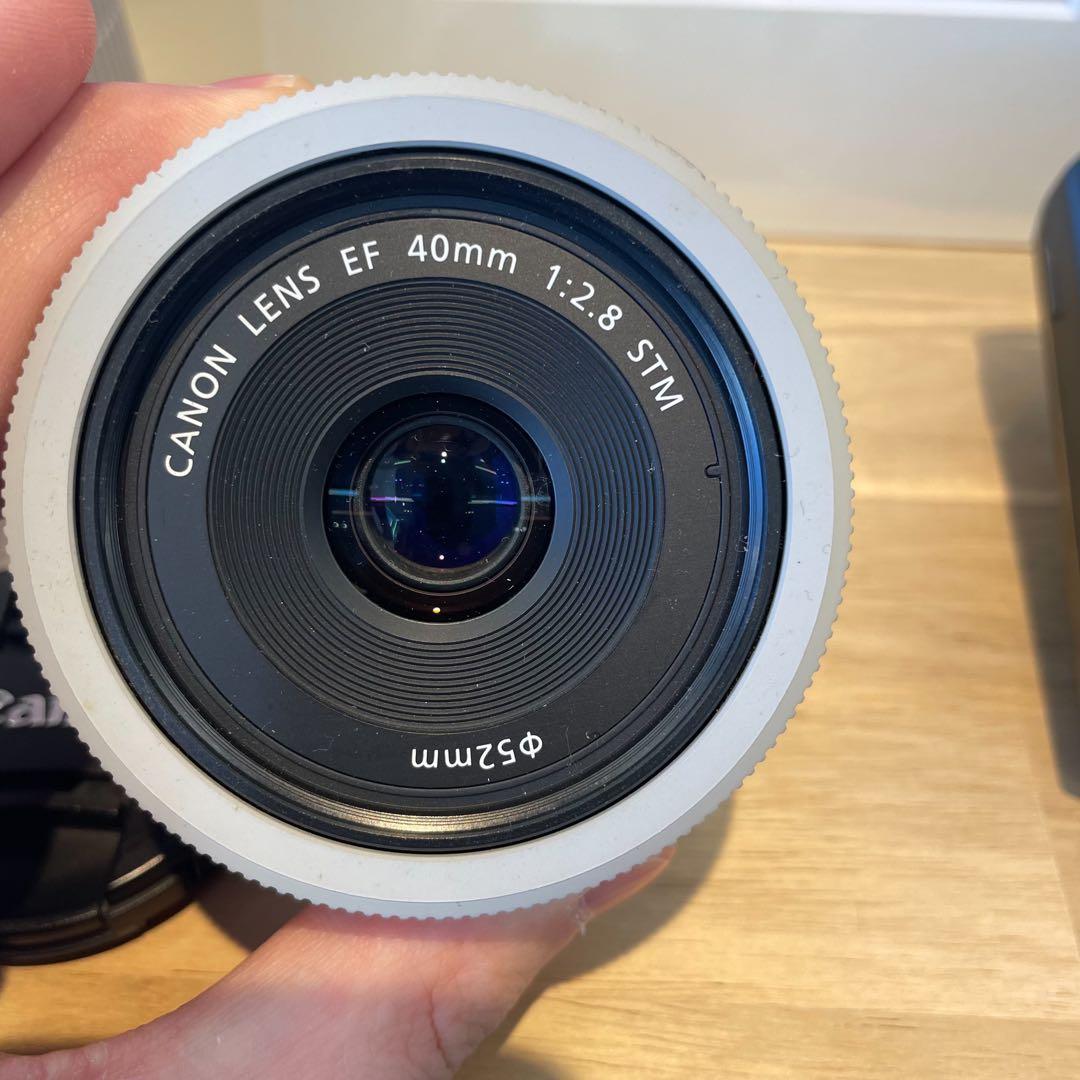 【美品】【中古】Canon EOS Kiss X7 ダブルレンズキット ホワイト