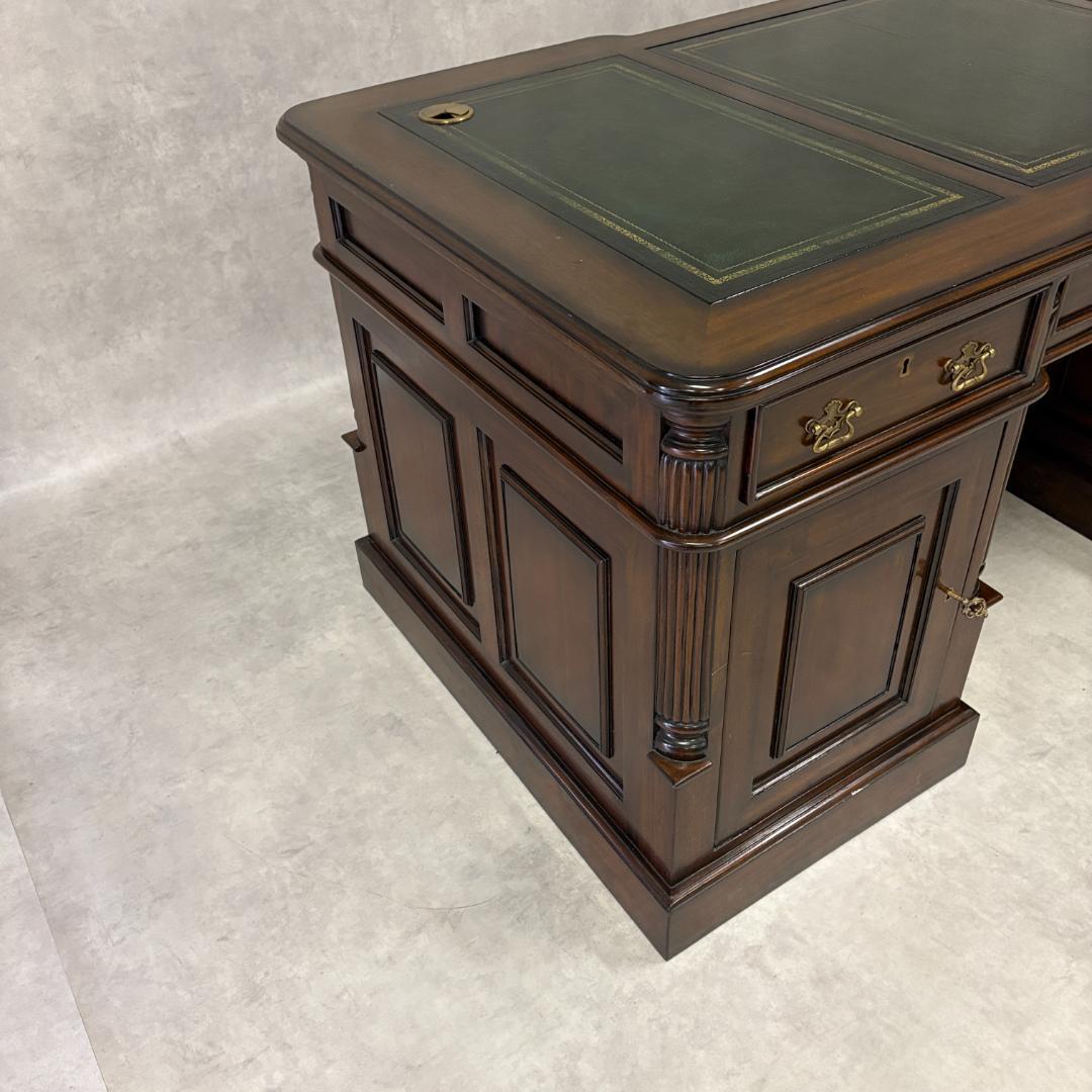 プレジデントデスク 両袖 デスク　アンティーク マホガニー 社長デスク